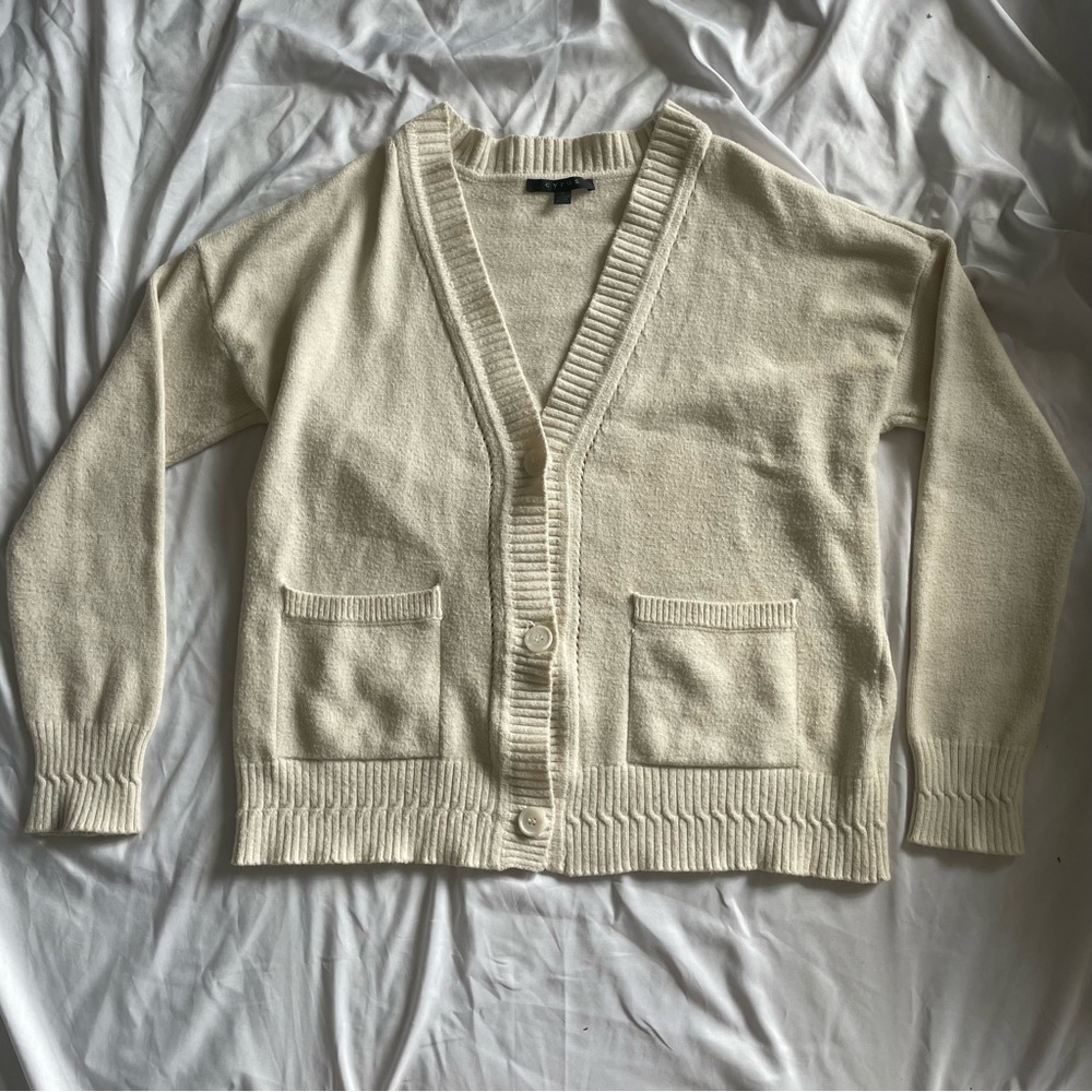 Creme Oversized Cyrus Cardigan